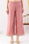 Crystal Rose Solid Ensemble Palazzo in Tissue Shimmer
