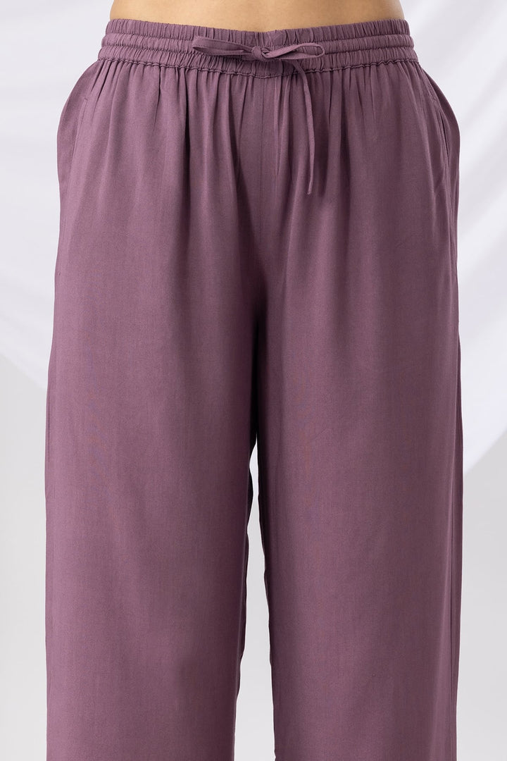 Lavender Palazzo with Kurta