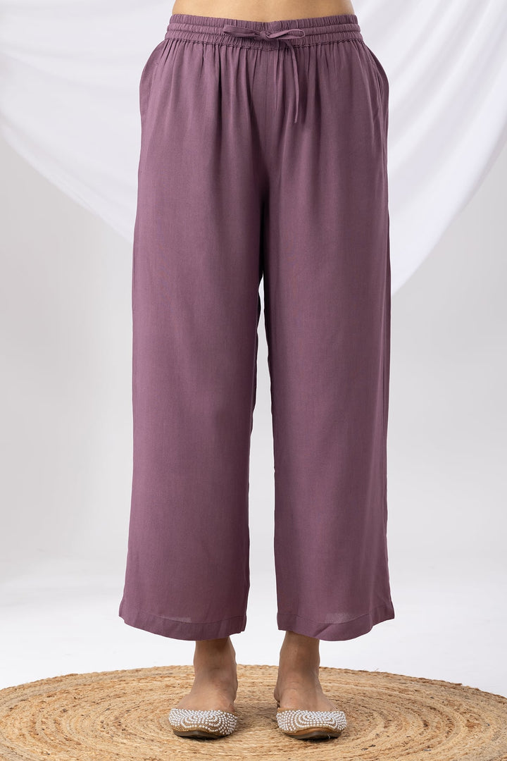 Lavender Palazzo with Kurta