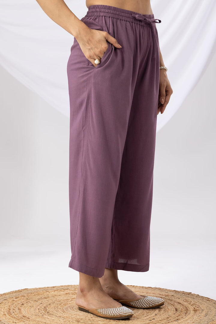 Lavender Palazzo with Kurta