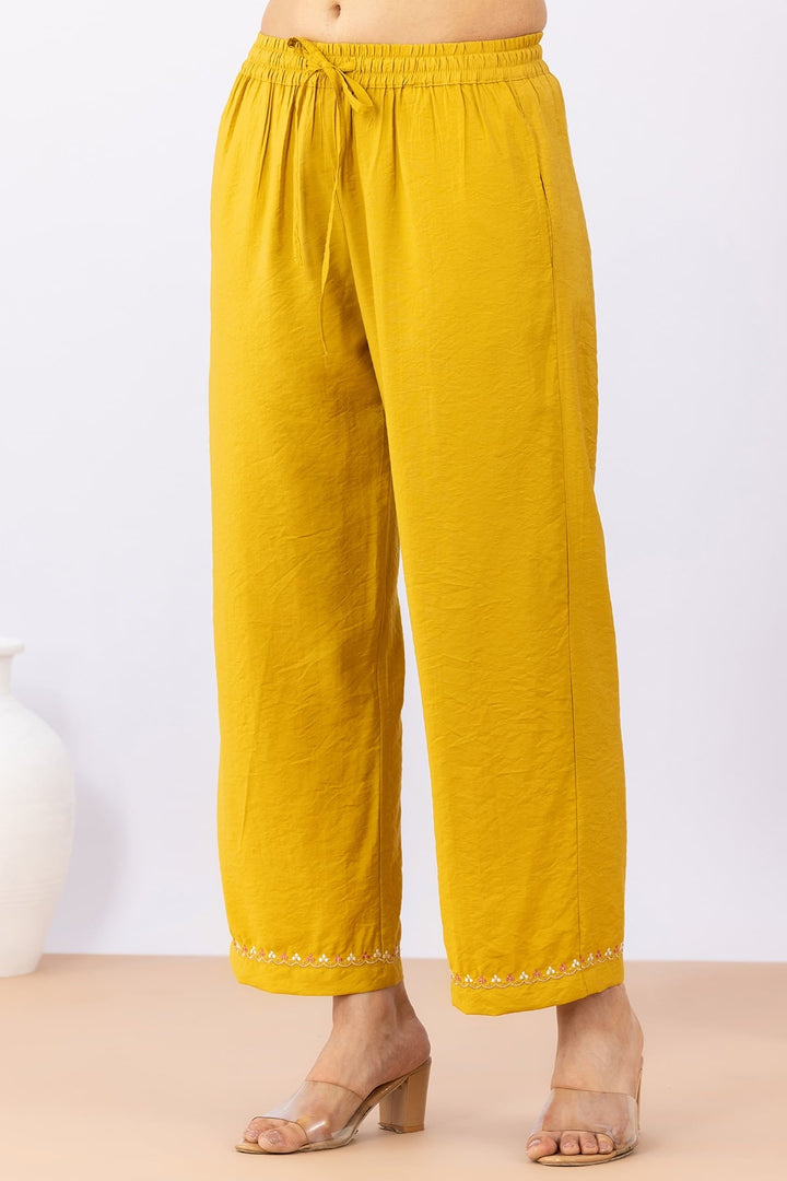 Mustard Palazzo with Kurta
