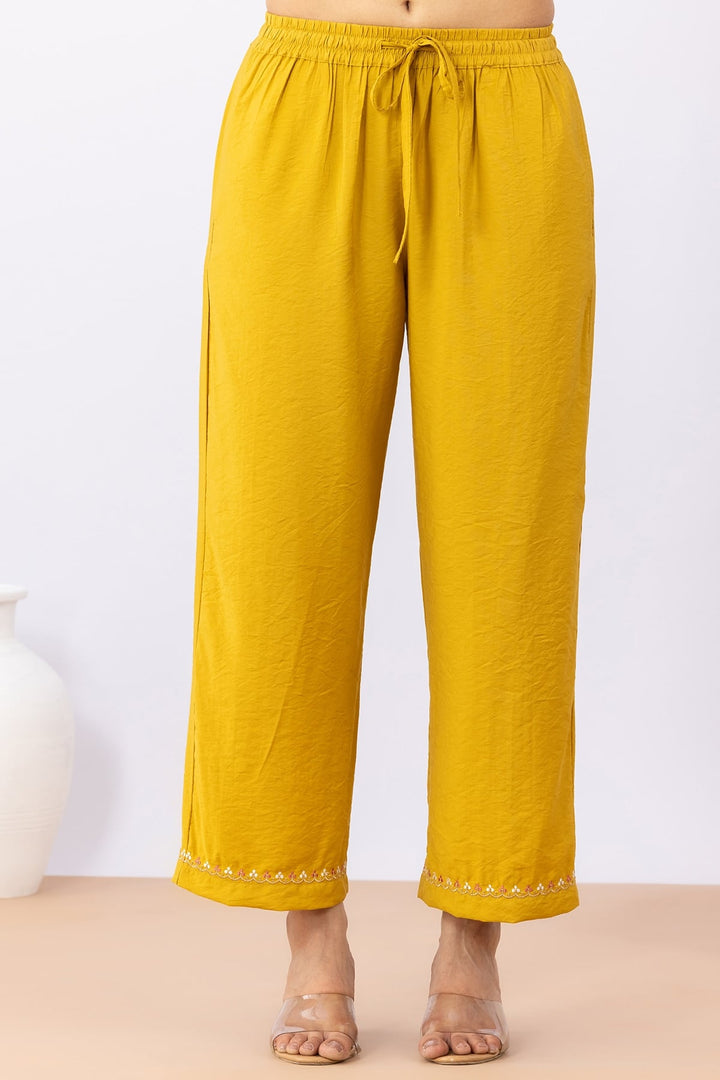 Mustard Palazzo with Kurta