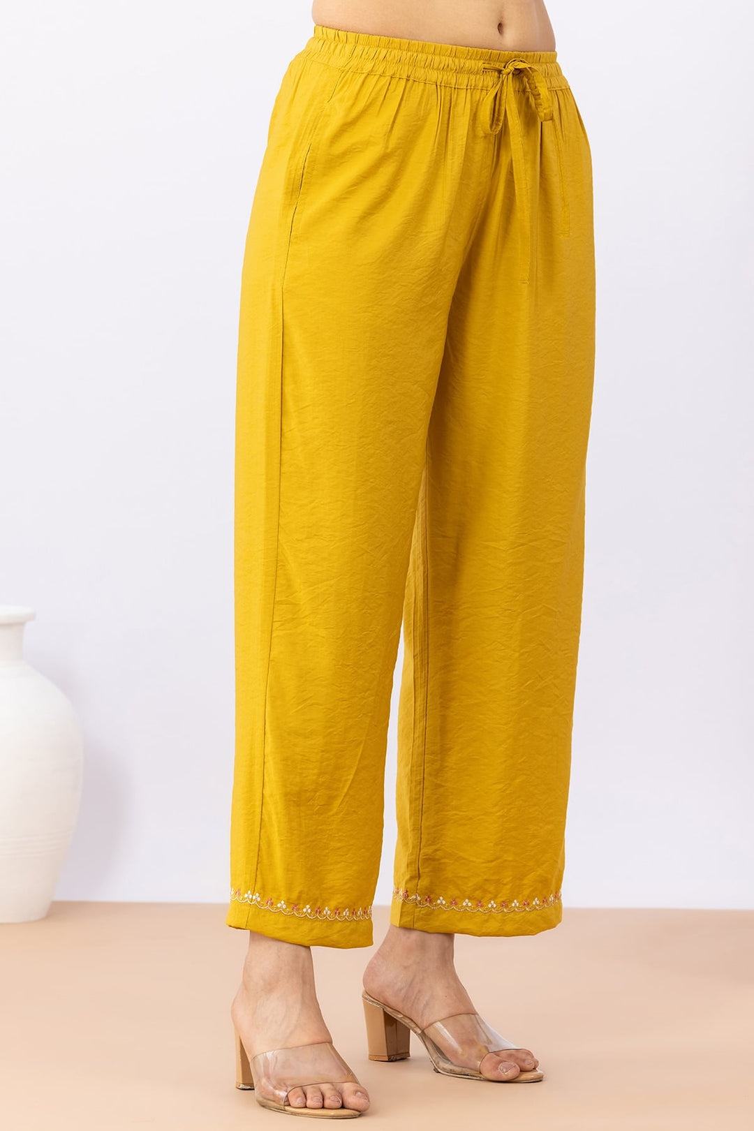 Mustard Palazzo with Kurta
