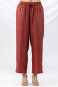 Solid Red Pashmina Winter Palazzo