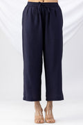 Navy Viscose Crush Palazzo