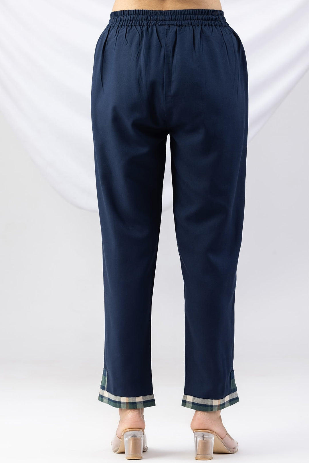 Navy Tencel Twill Winter Palazzo