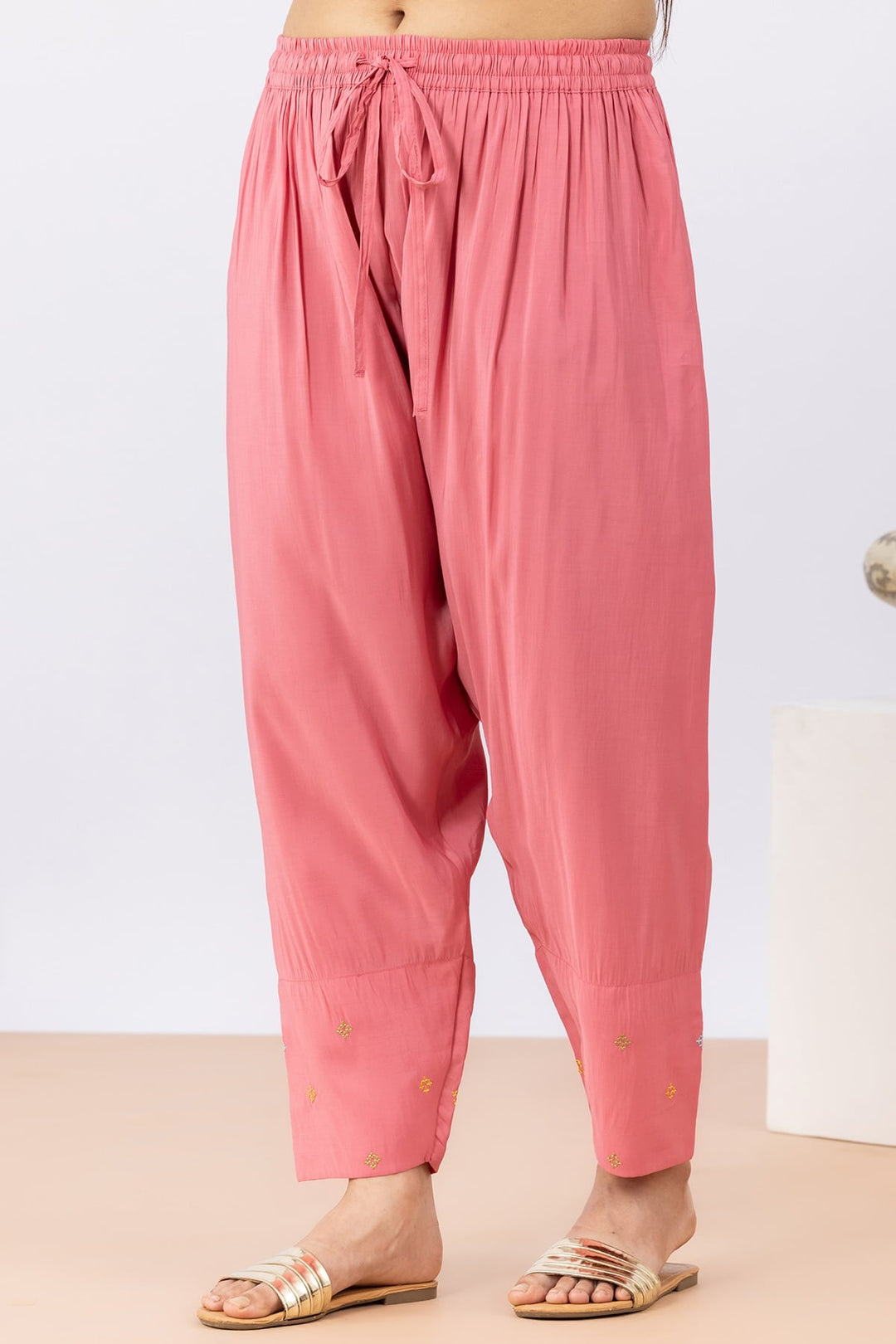 Pink Palazzo with Pink Colour Kurta