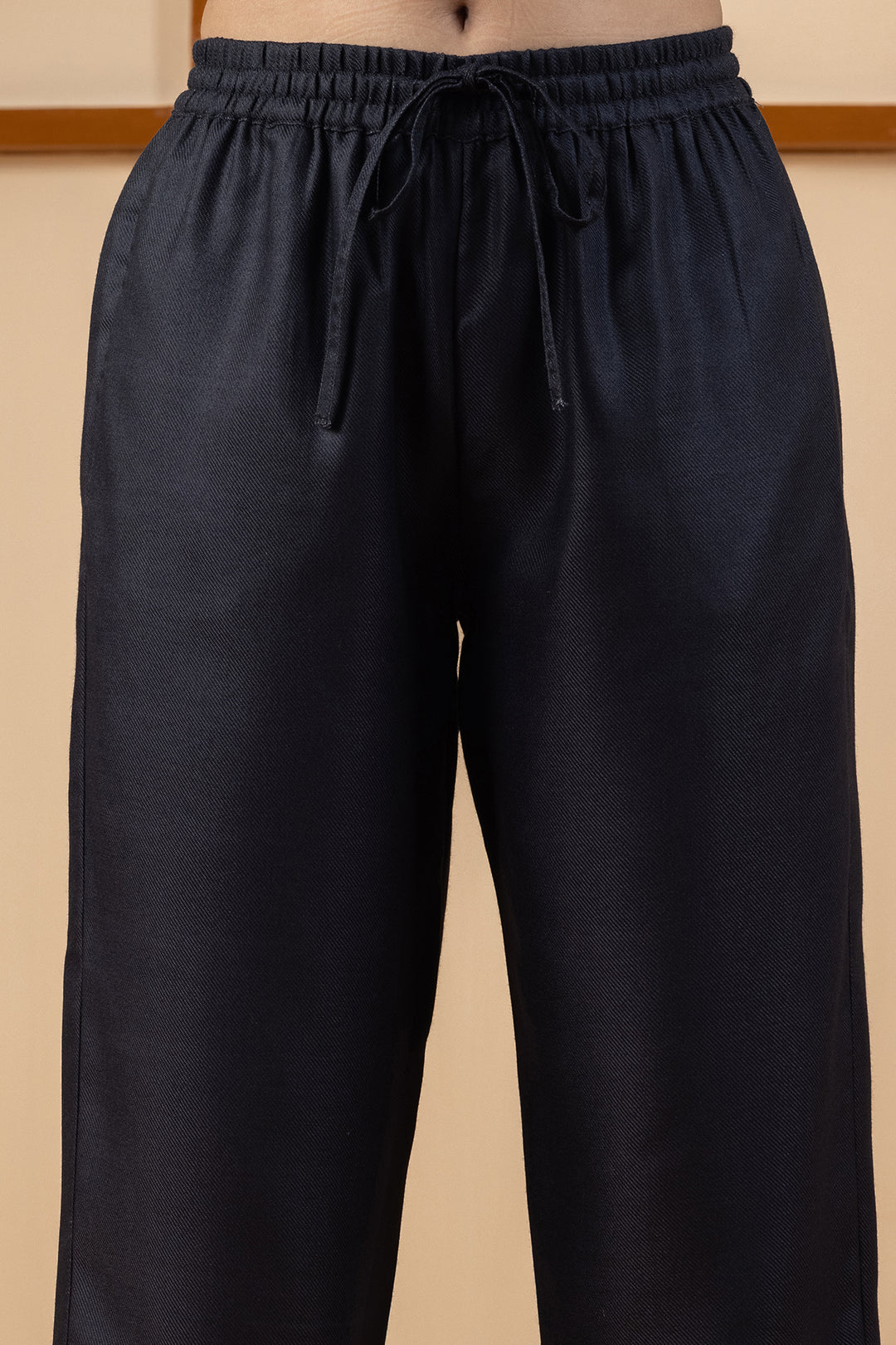 Black Pashmina Winter Pant