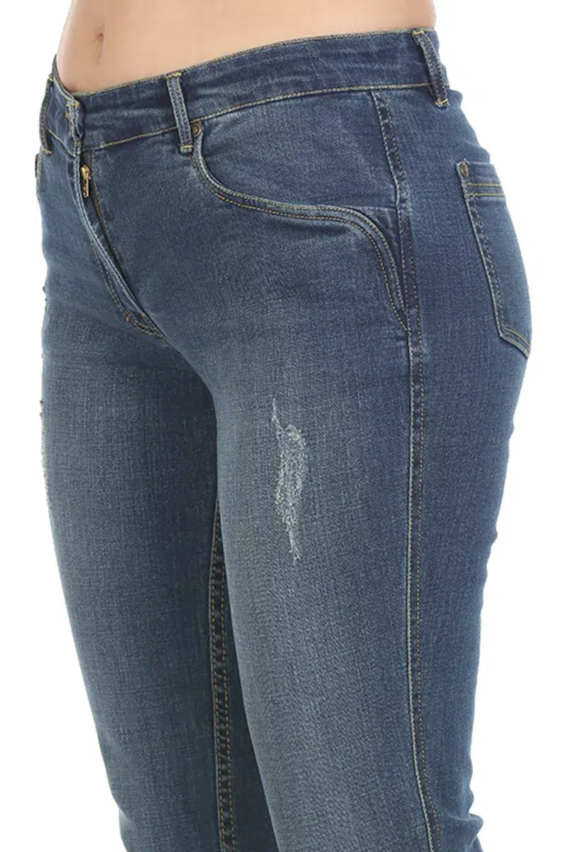 Blue Slim Fit Denim