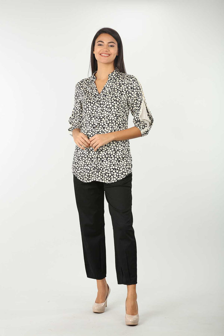 Black Solid Pant