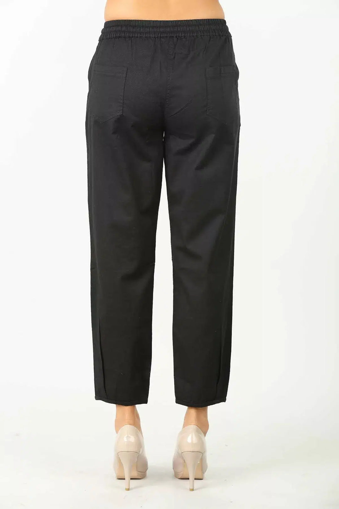 Black Solid Pant