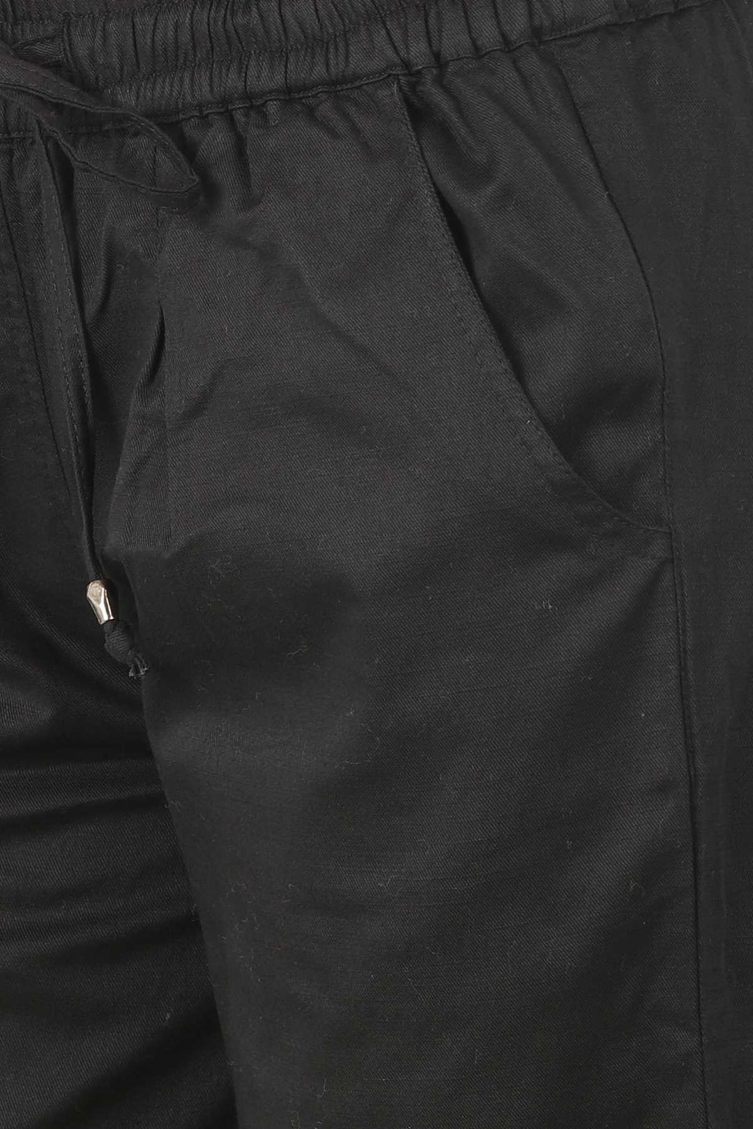 Black Solid Pant