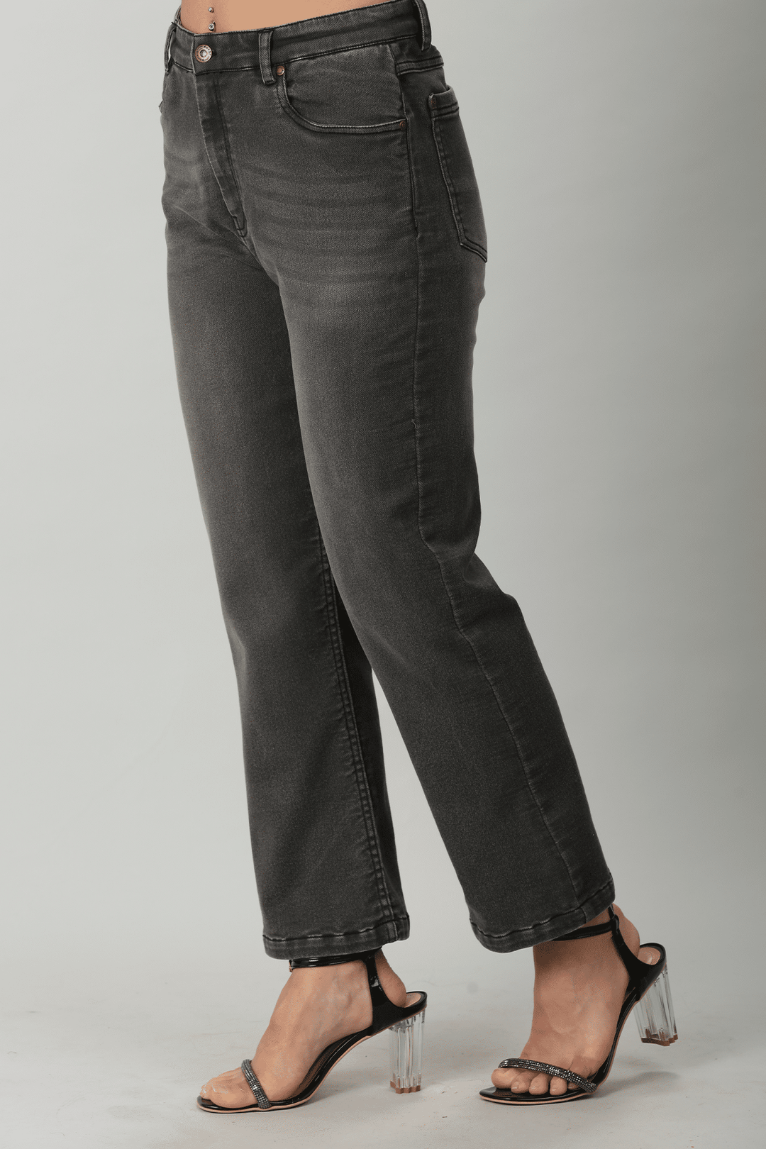 Black Regular Fit Denim Jeans