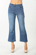 BLUE FLARE Mid-Rise DENIM