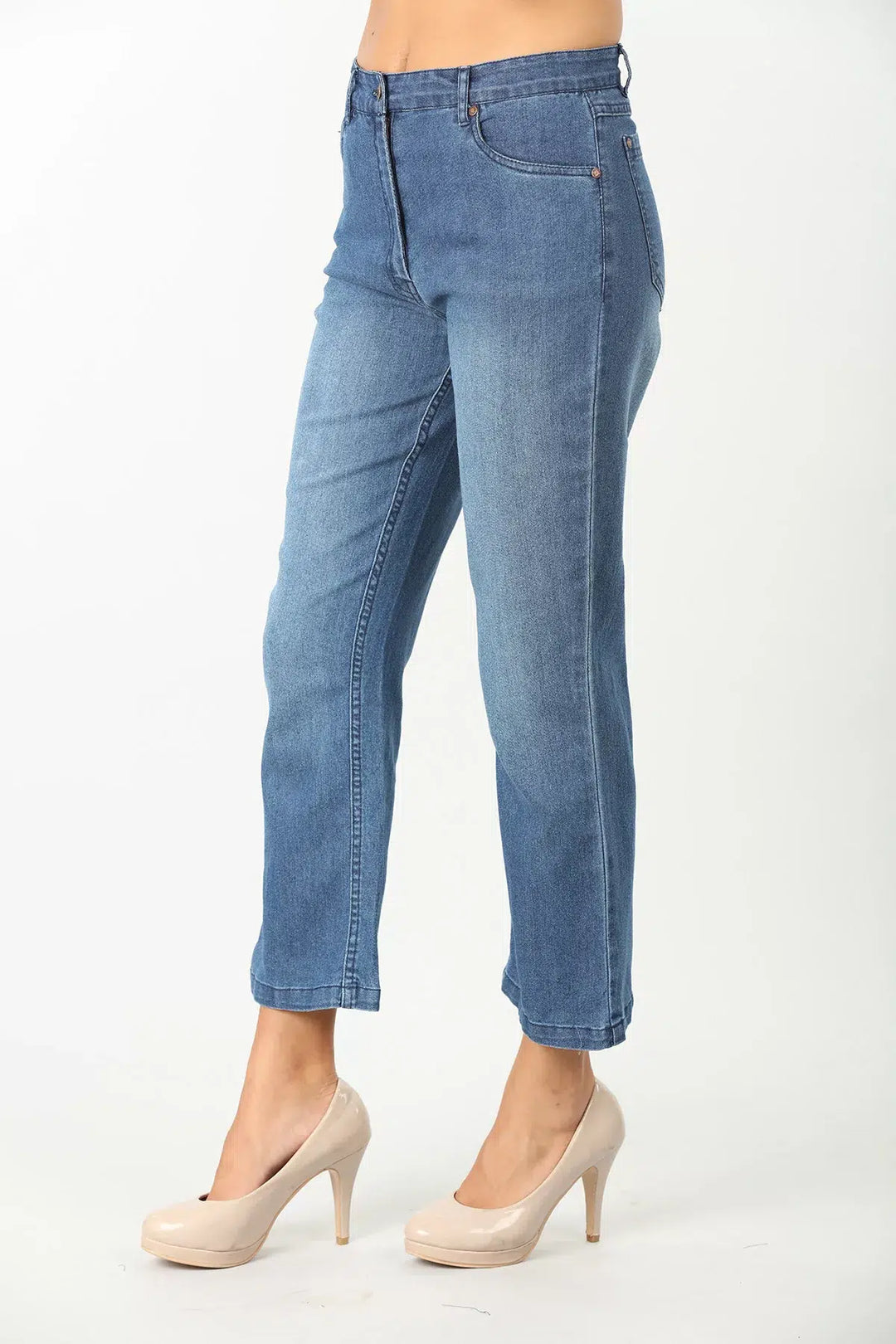 BLUE FLARE Mid-Rise DENIM