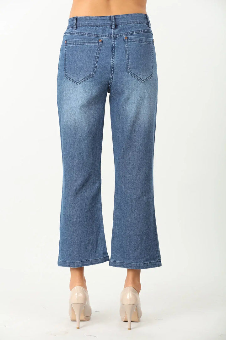 BLUE FLARE Mid-Rise DENIM