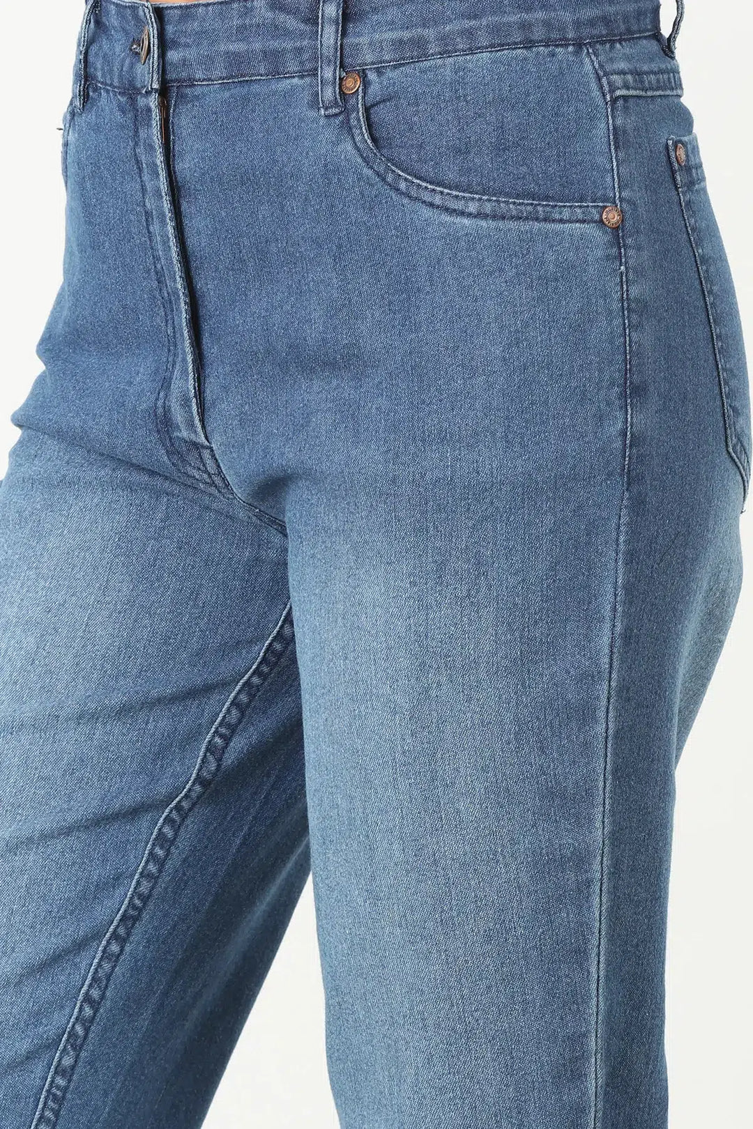 BLUE FLARE Mid-Rise DENIM