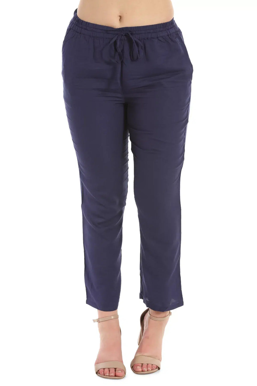 Navy Rayon Pants