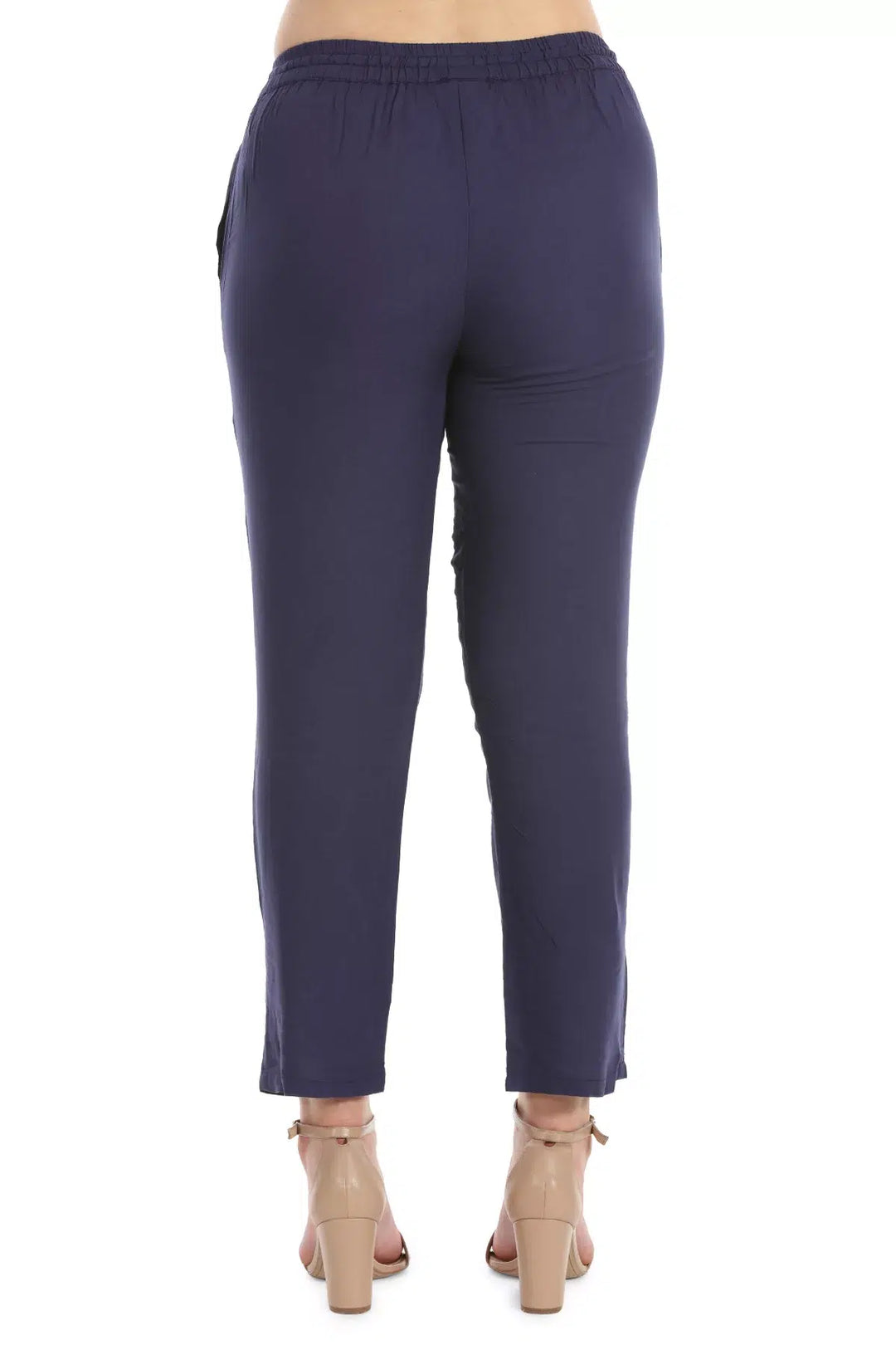 Navy Rayon Pants