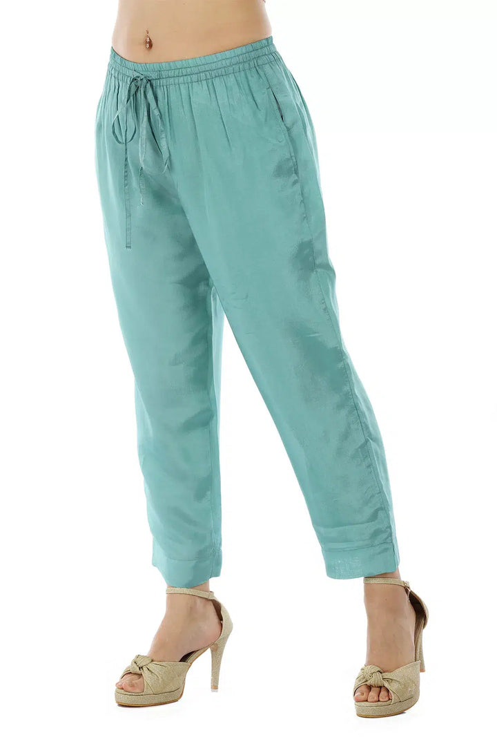 Blue Opada Solid Palazzo