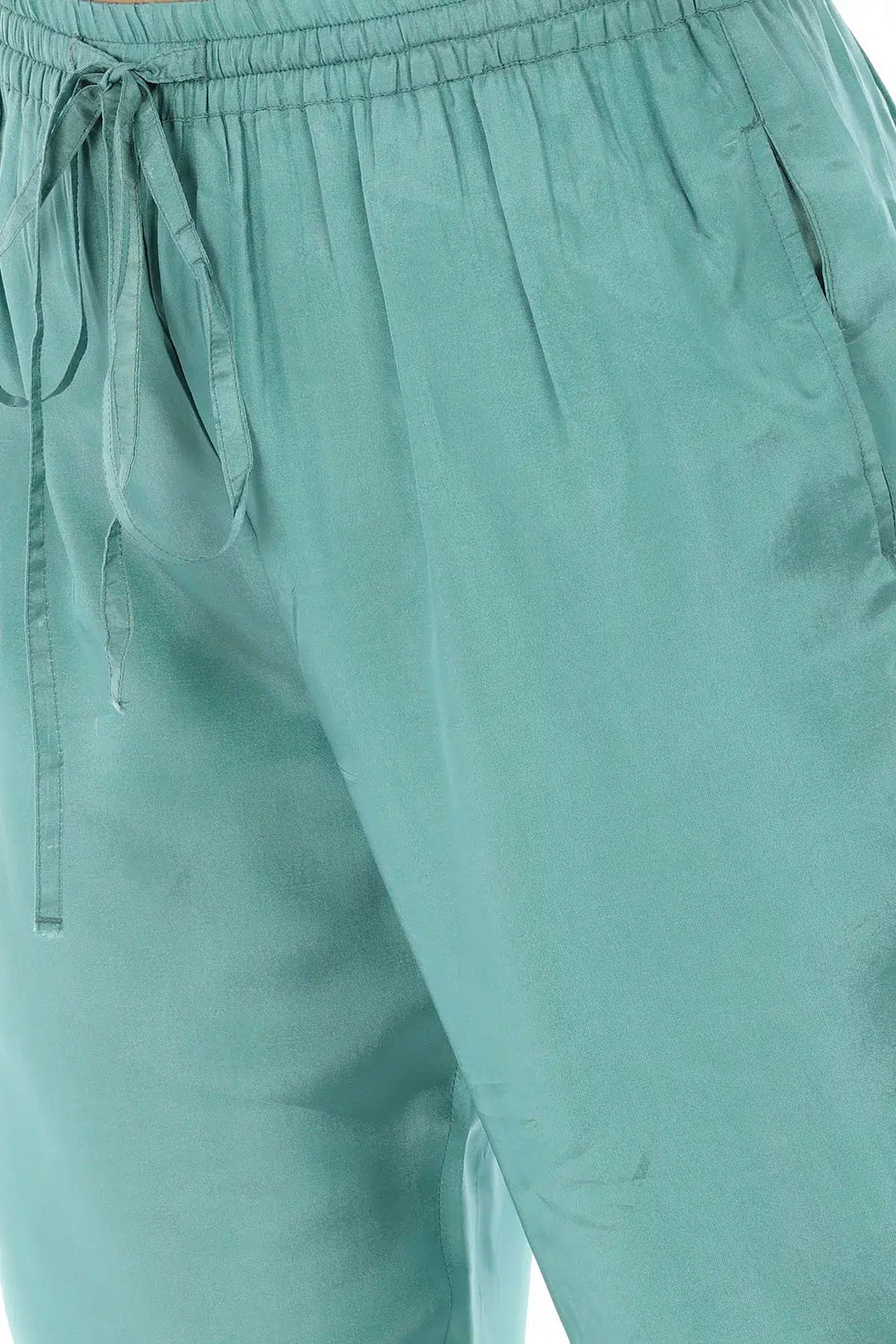 Blue Opada Solid Palazzo