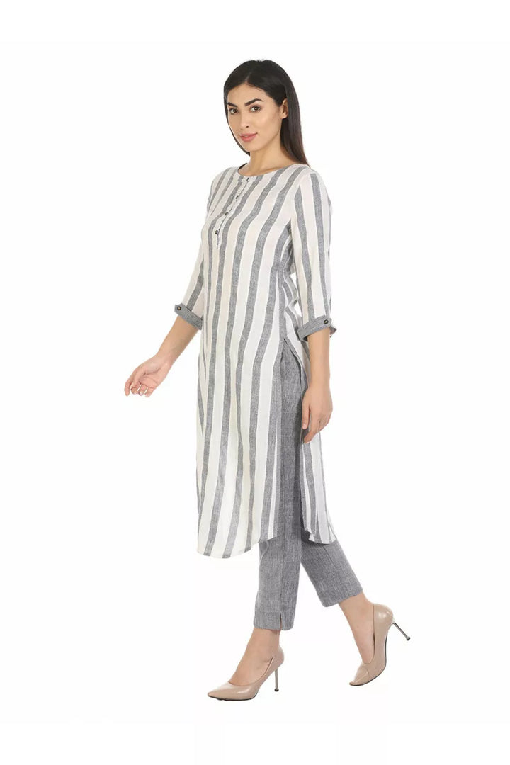 Grey Solid Viscose Palazzos