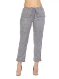 Grey Solid Viscose Palazzos