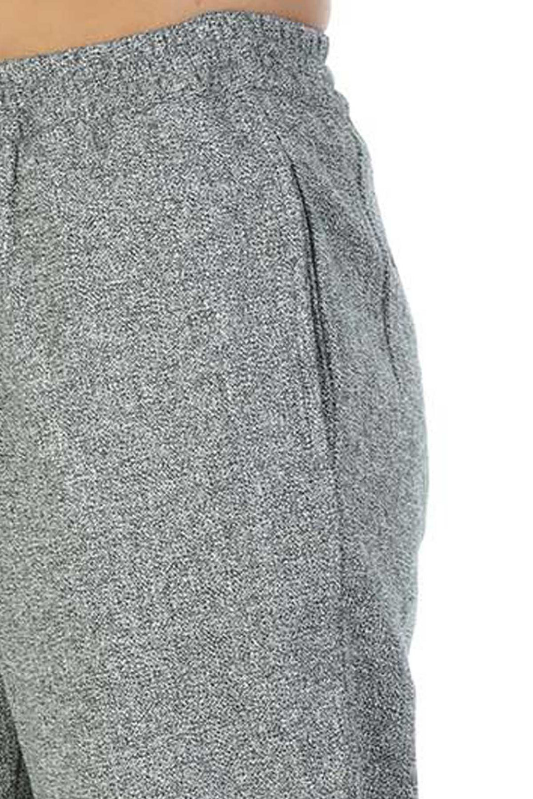 Grey slim fit Palazzo with White Texture