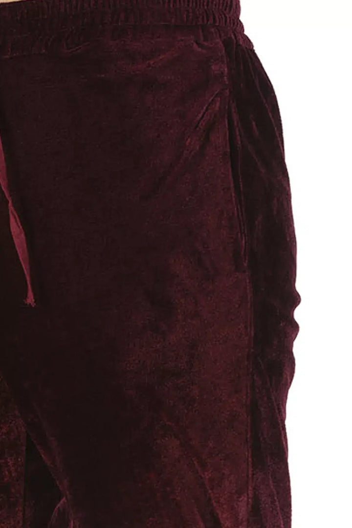 Velvet Ensemble Palazzos (Wine)