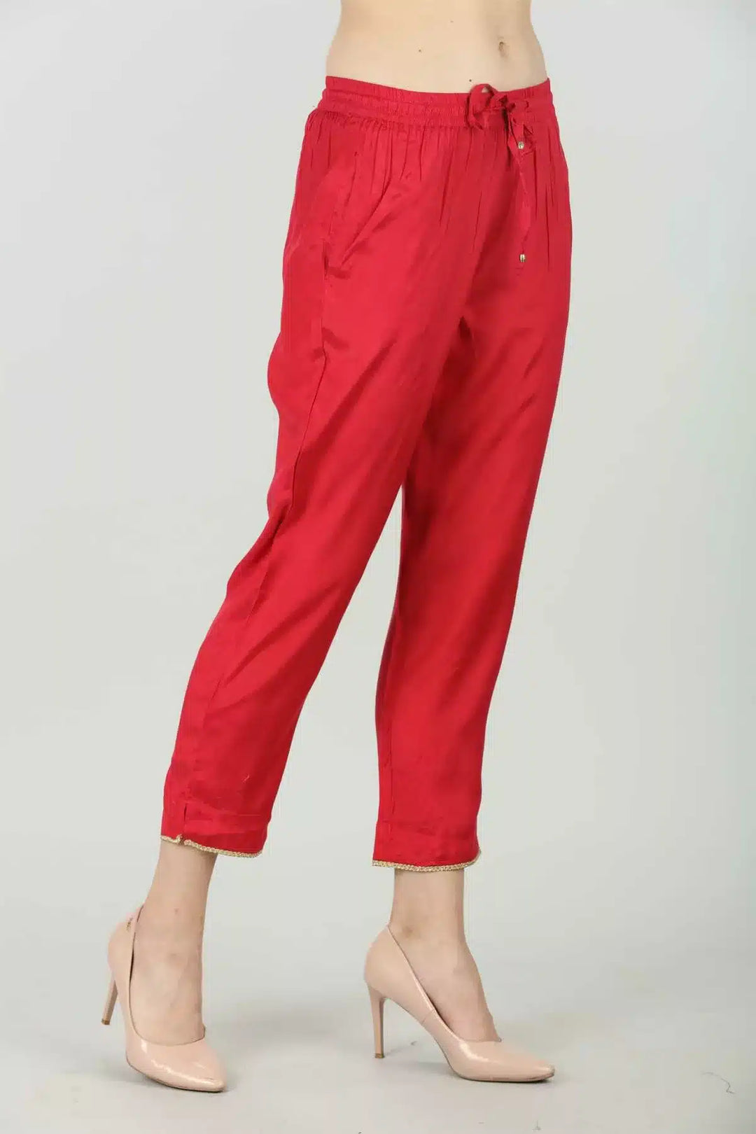 Red Ensemble Palazzo