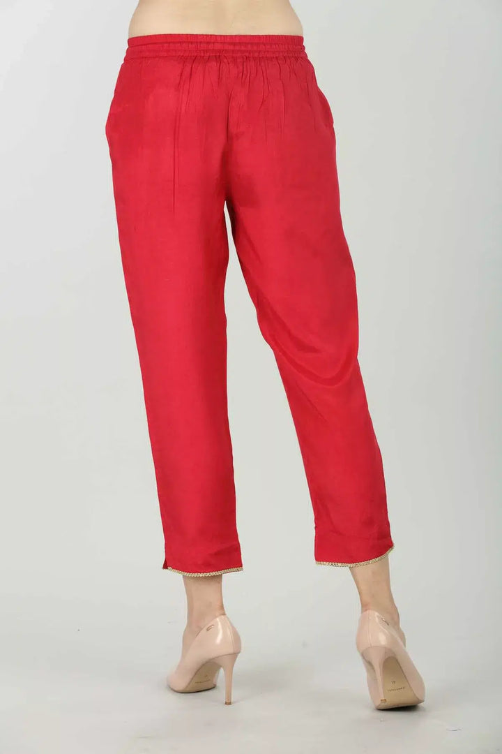 Red Ensemble Palazzo