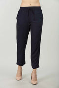Dark Blue Solid Palazzo