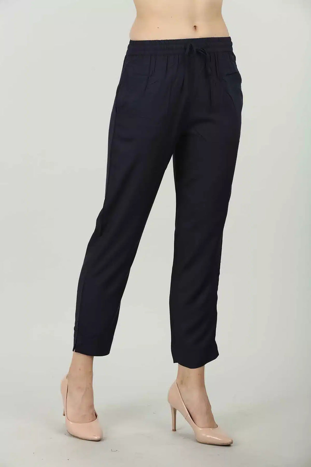 Dark Blue Solid Palazzo