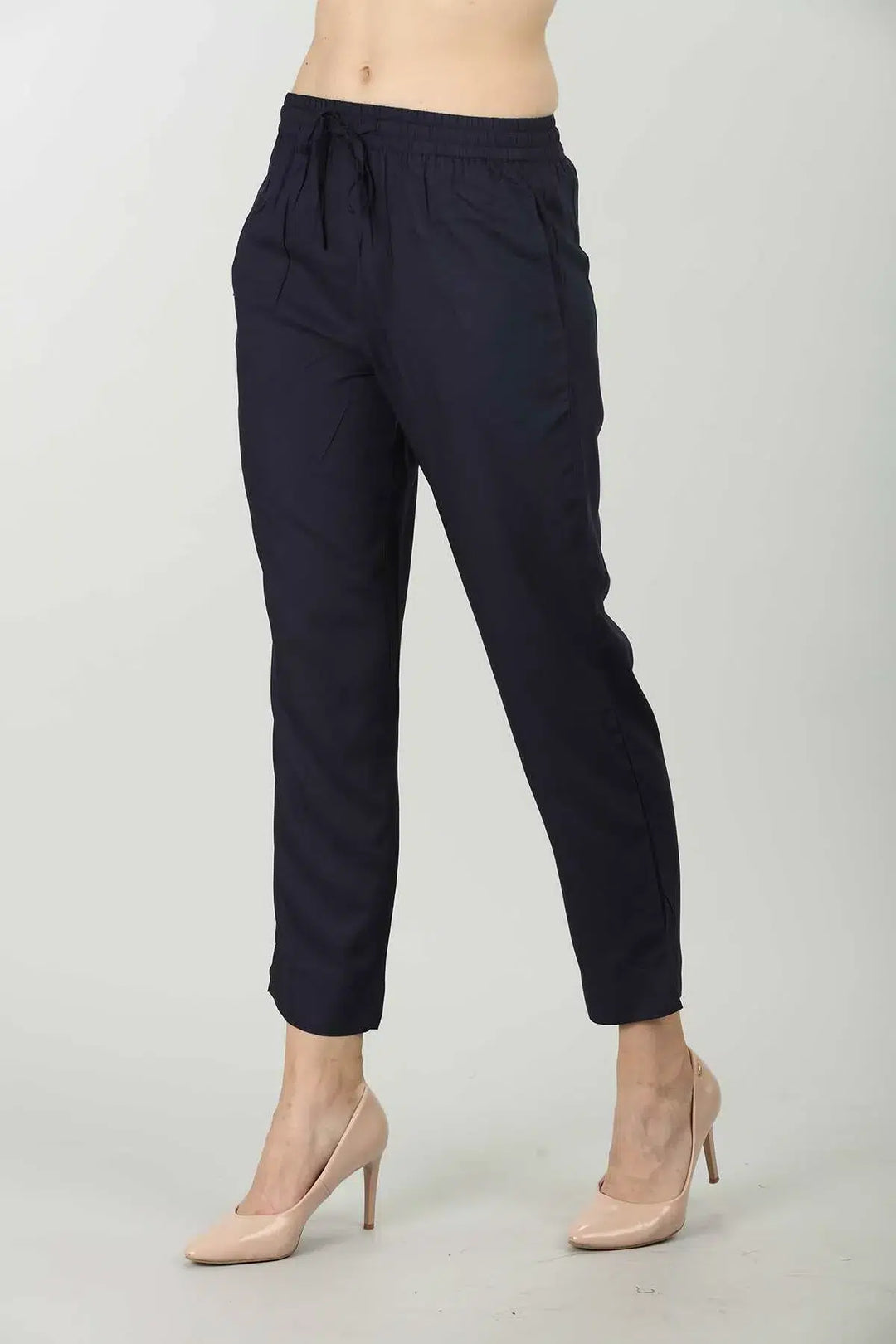 Dark Blue Solid Palazzo