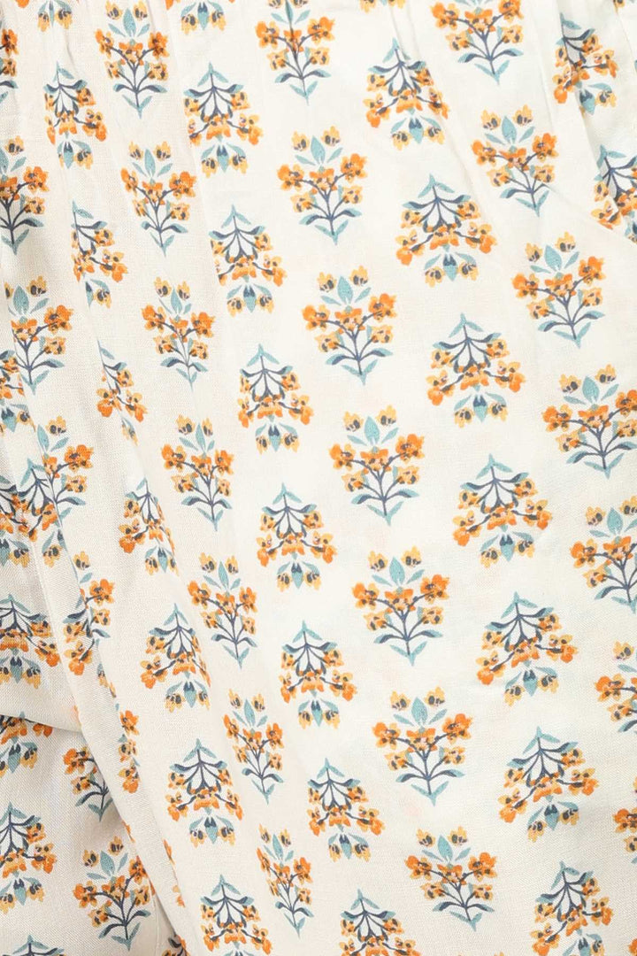 Cream Printed Palazzo
