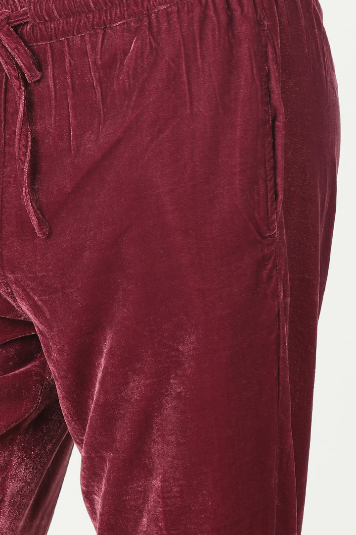 Maroon Solid Palazzo