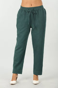 Teal Dark Green Solid palazzo (Regular fit)
