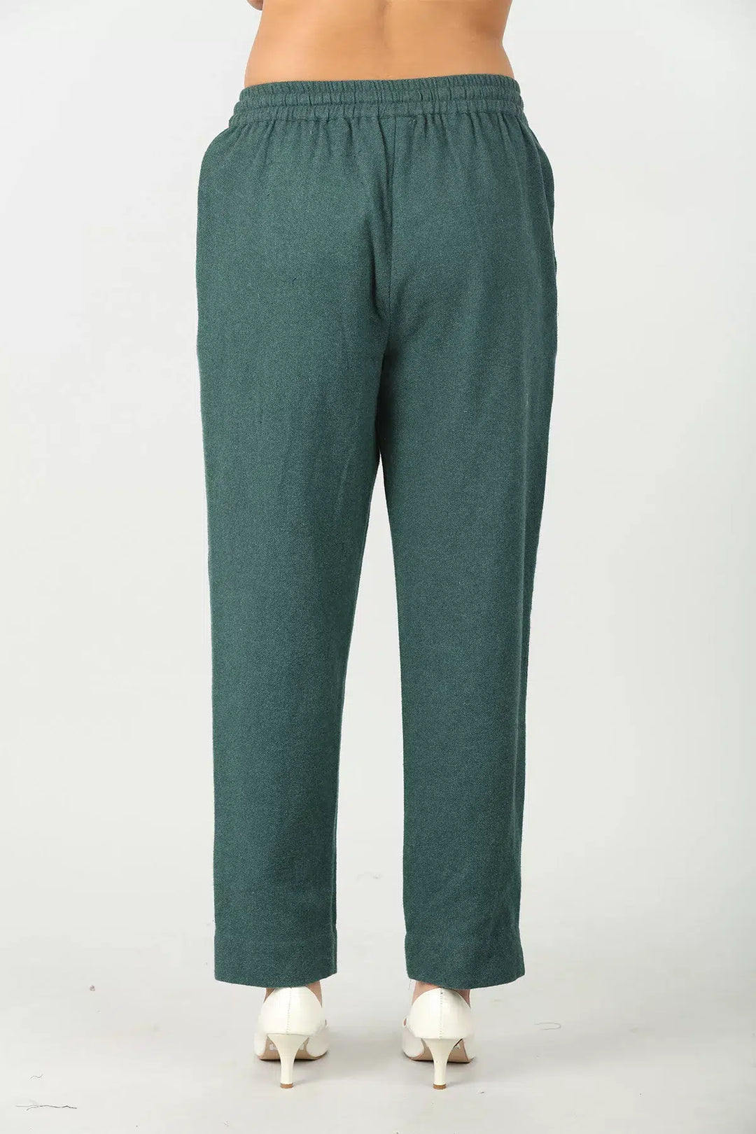 Teal Dark Green Solid palazzo (Regular fit)