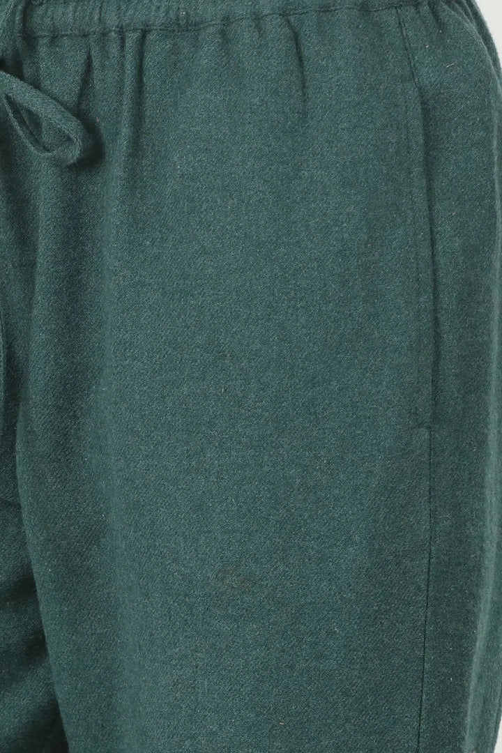 Teal Dark Green Solid palazzo (Regular fit)