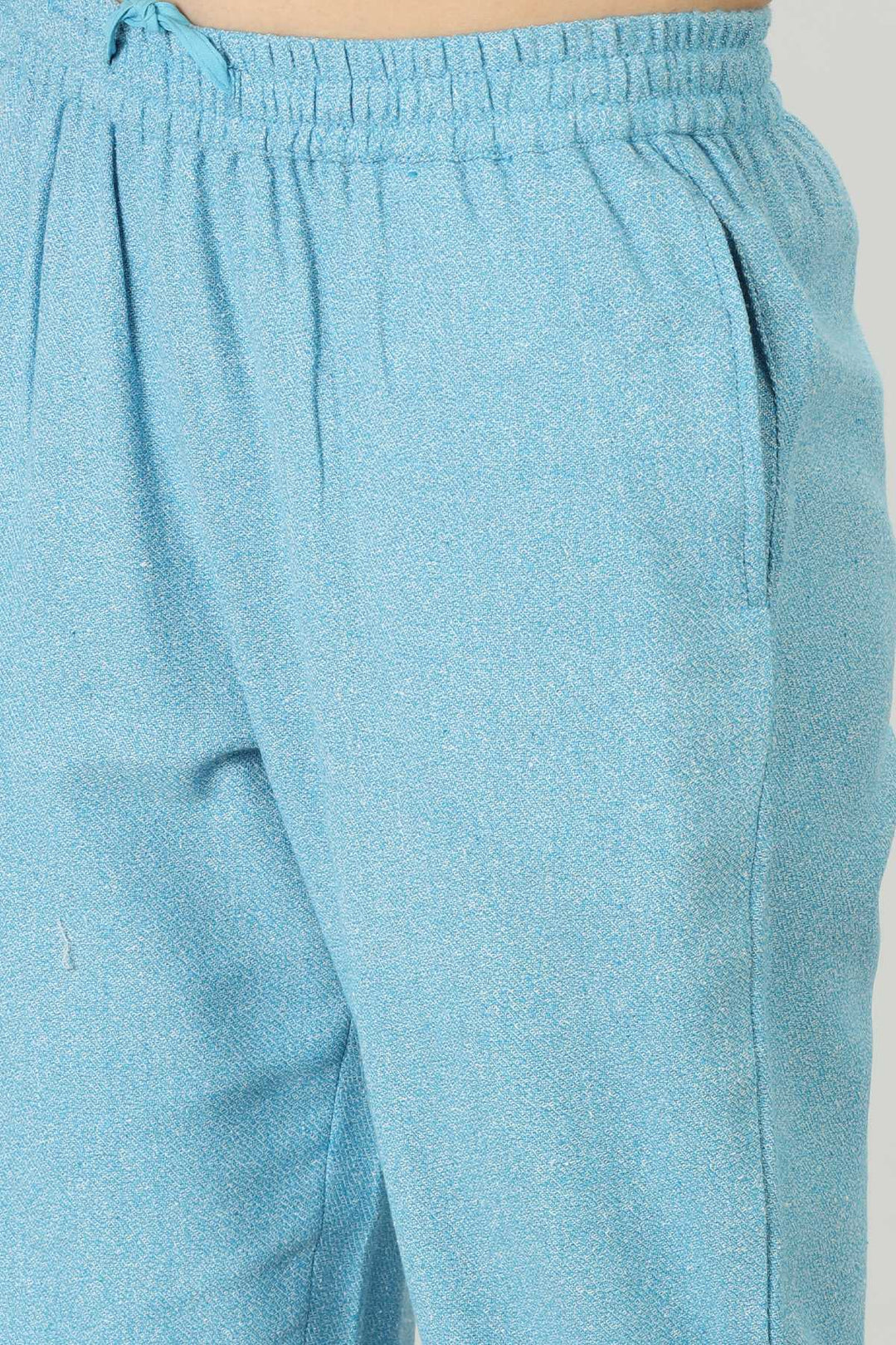 Pastel Blue Embellished Palazzo