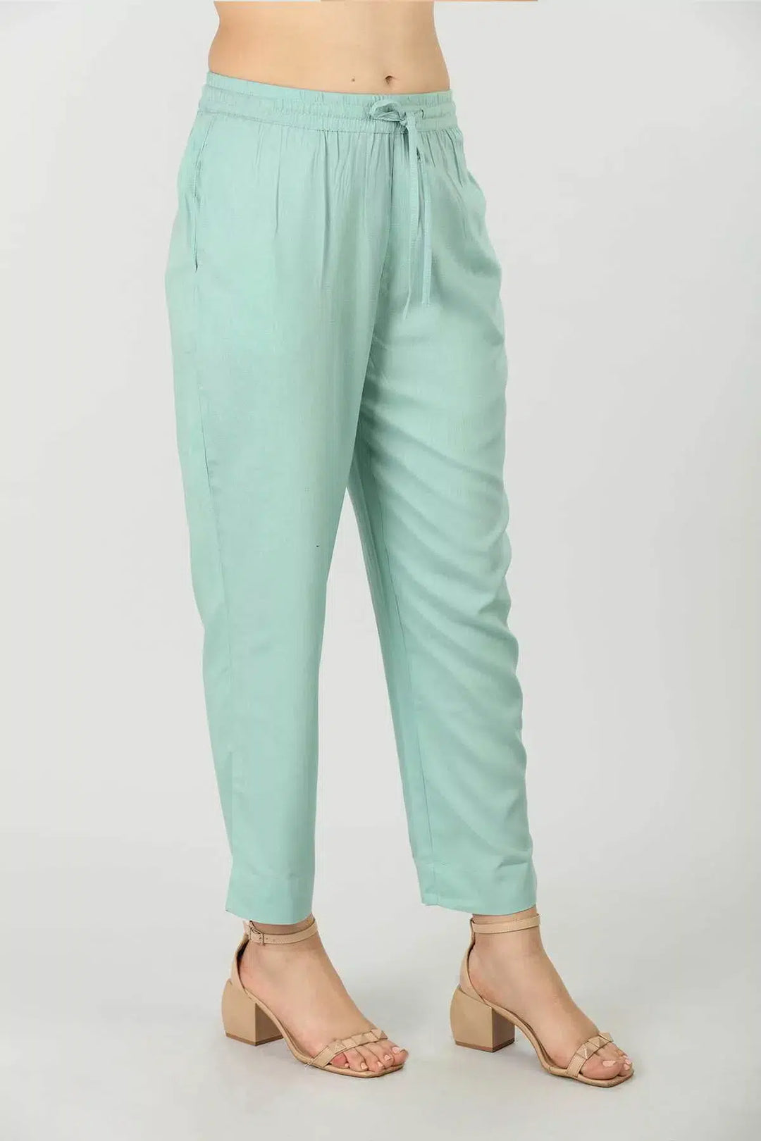 Solid Seafoam Blue Palazzo