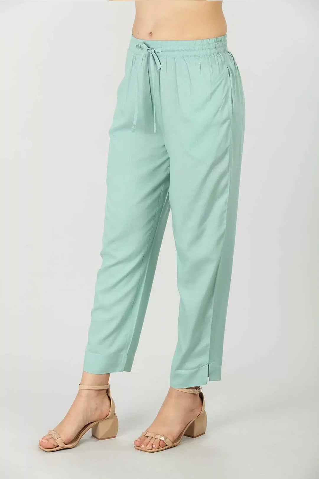 Solid Seafoam Blue Palazzo
