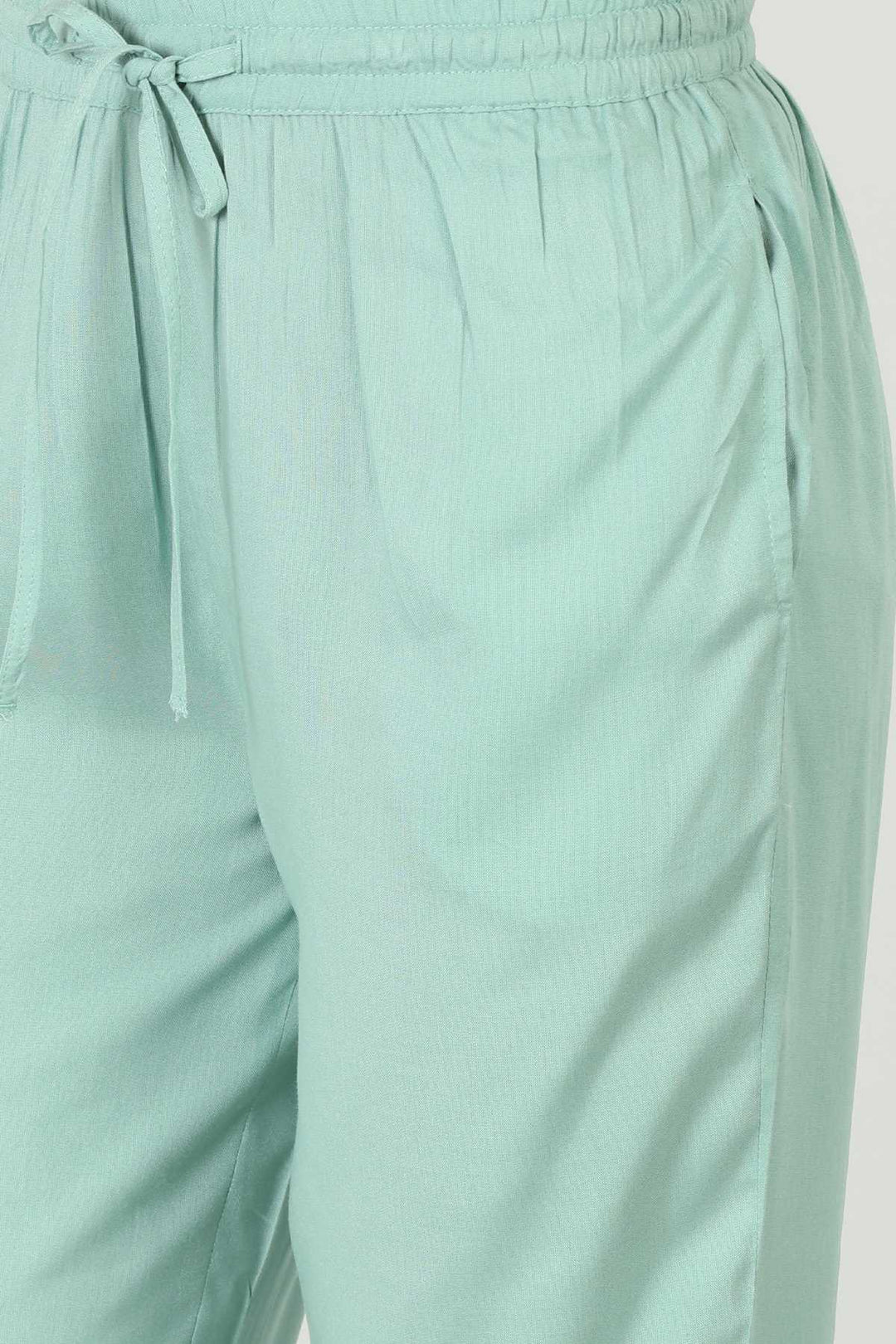 Solid Seafoam Blue Palazzo