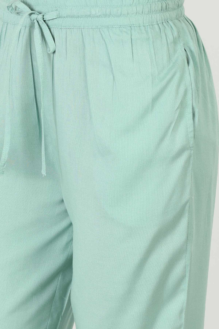 Solid Seafoam Blue Palazzo