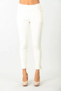 White cotton Slim fit pant