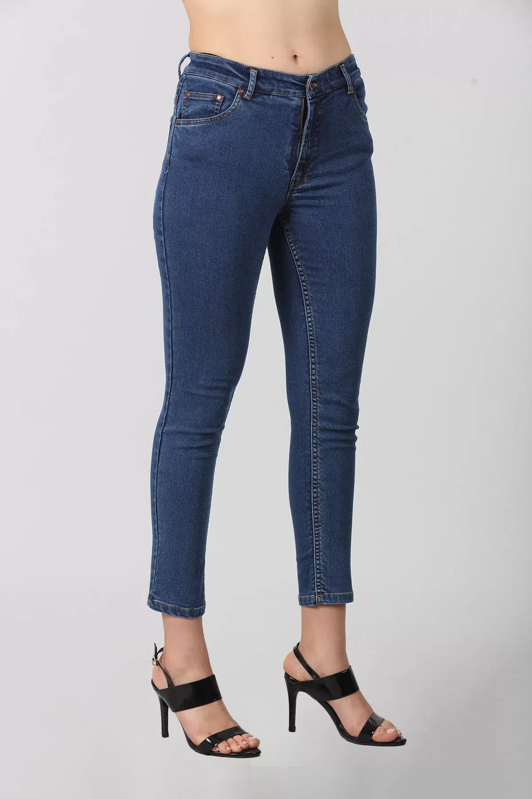Blue Slim fit denim