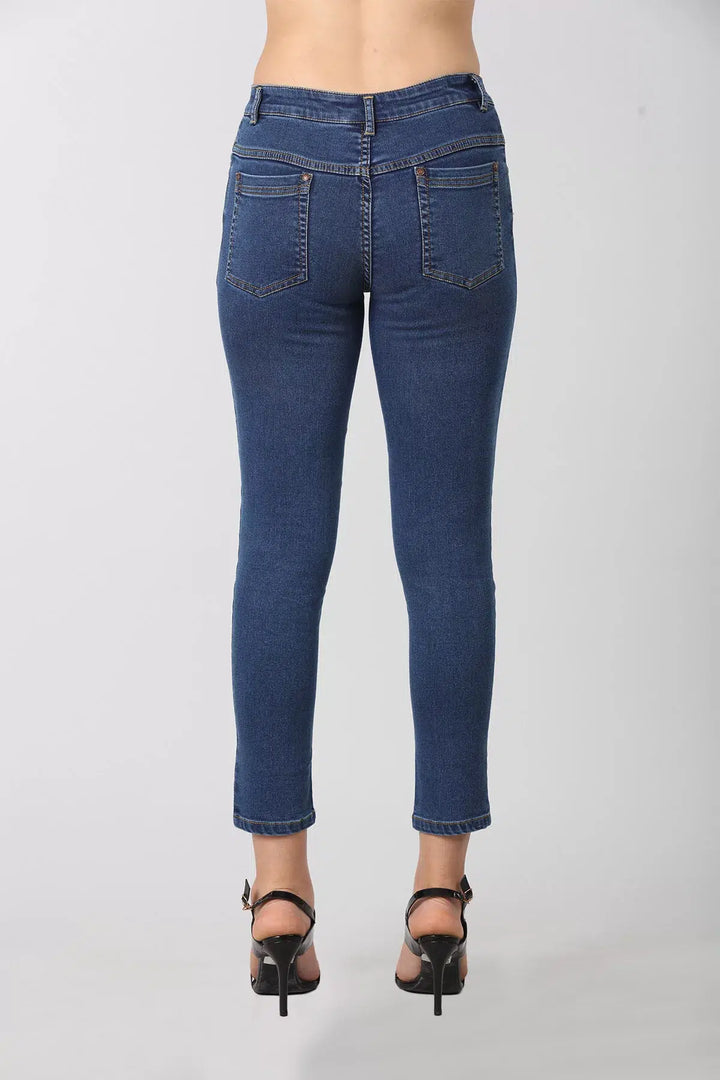 Blue Slim fit denim