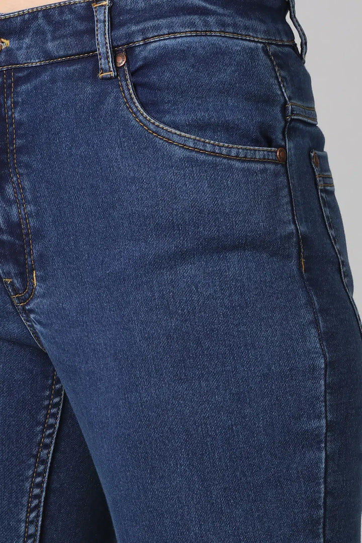 Blue Slim fit denim