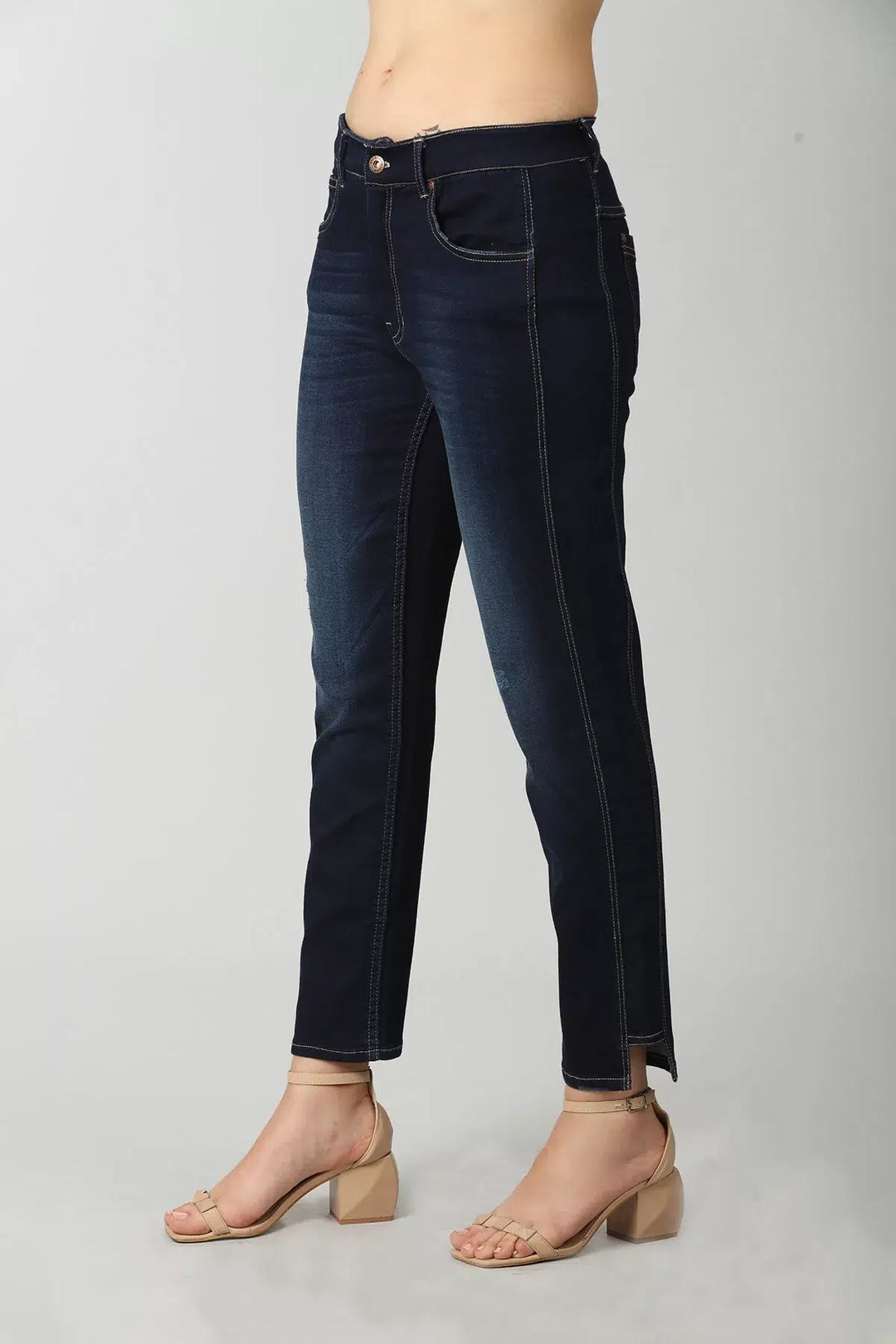Blue denim with slim fit