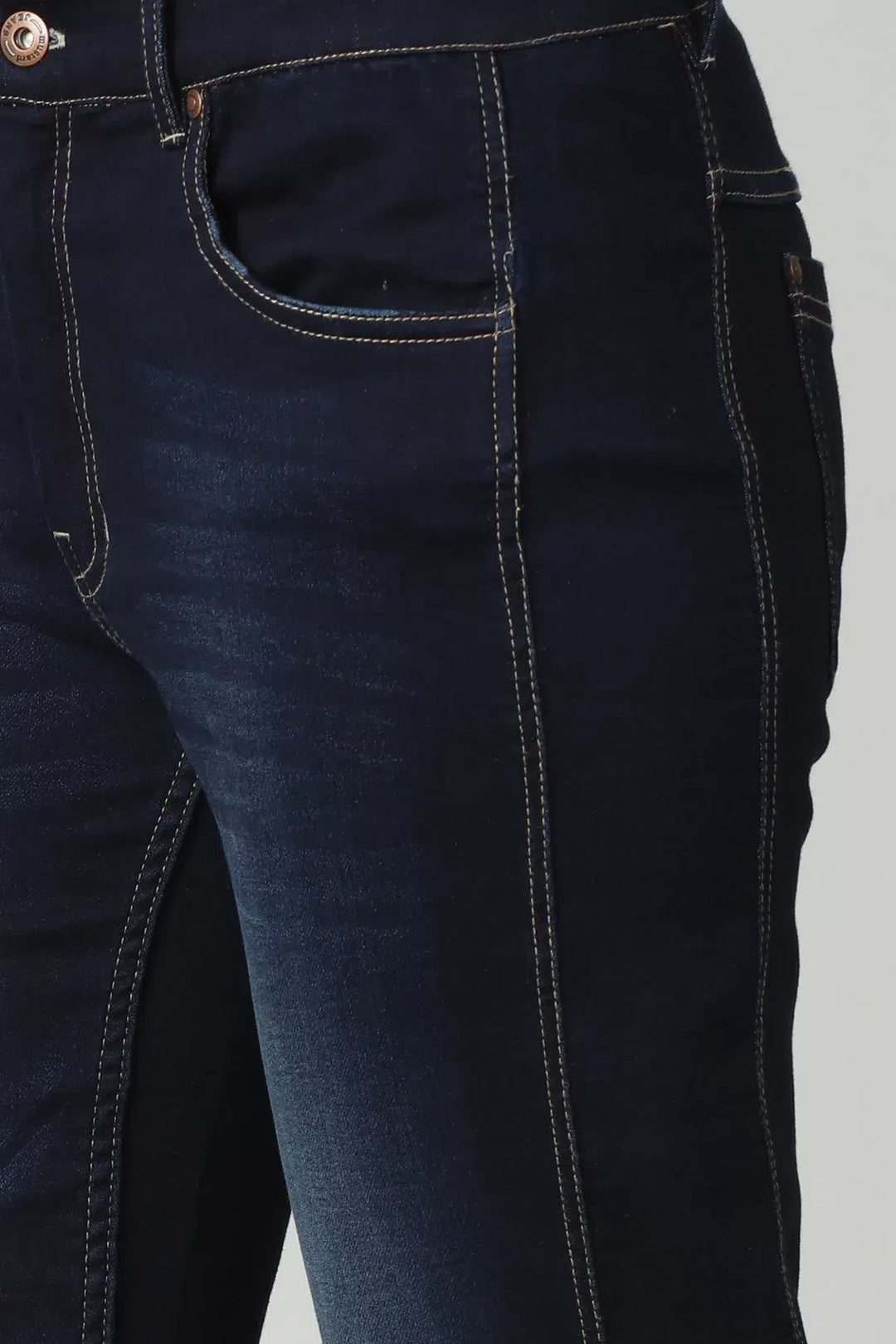 Blue denim with slim fit